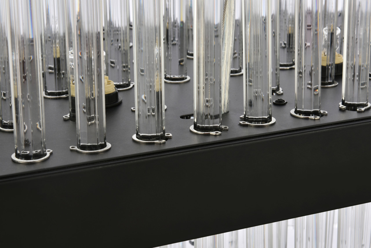 Elegant Lighting 3000G42BK Dallas 42 inch rectangle crystal pendant in black Elegant Lighting 3000G42BK Dallas 42 inch rectangle crystal pendant in black