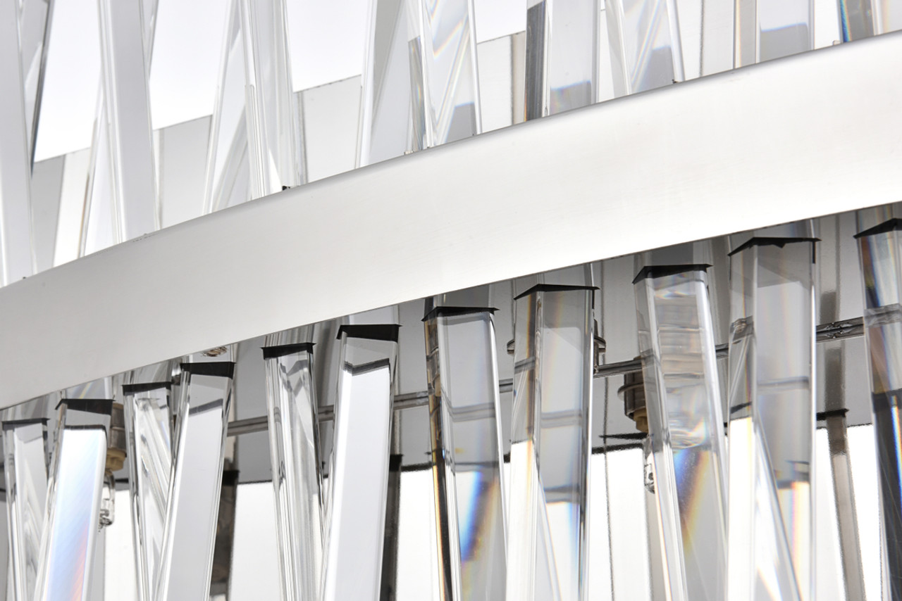 Elegant Lighting 6200W30C Serephina 30 inch crystal bath sconce in chrome Elegant Lighting 6200W30C Serephina 30 inch crystal bath sconce in chrome