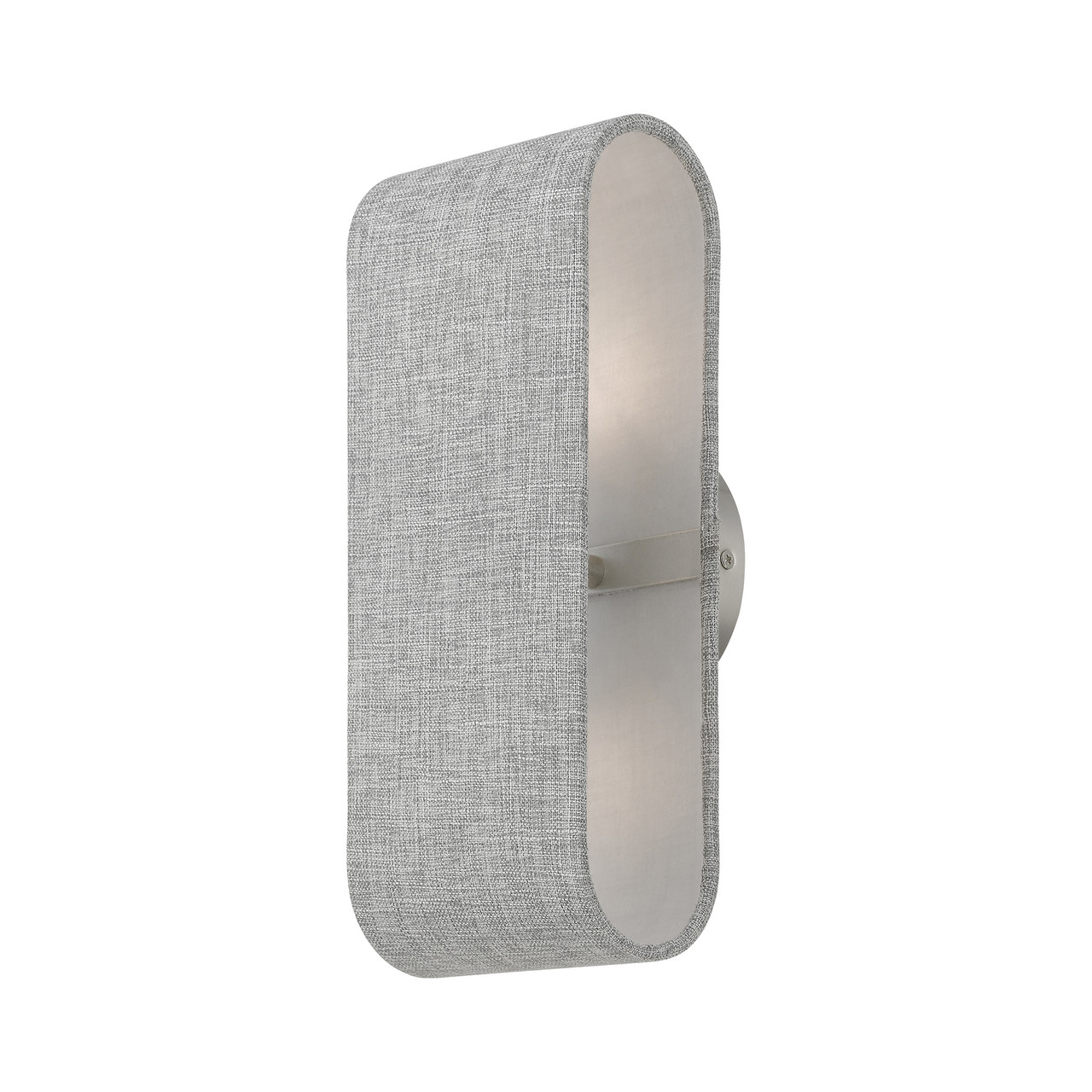 LIVEX LIGHTING 46748-91 2 Light Brushed Nickel ADA Sconce