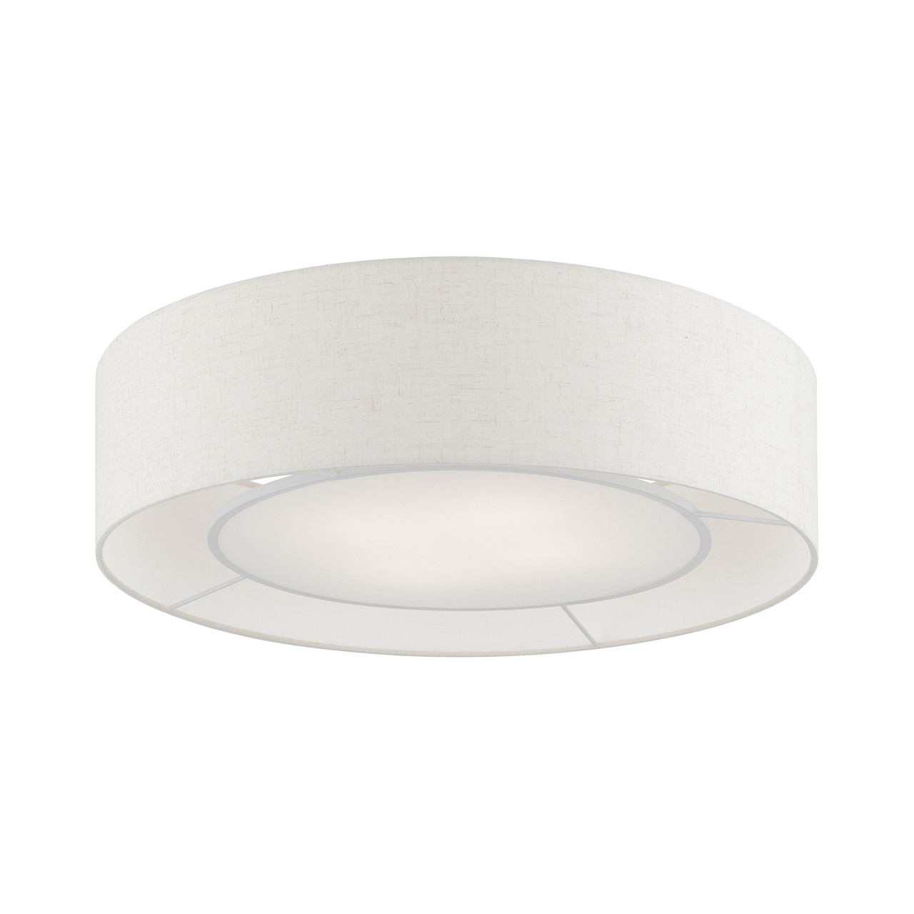 LIVEX LIGHTING 40144-91 4 Light English Bronze Semi-Flush