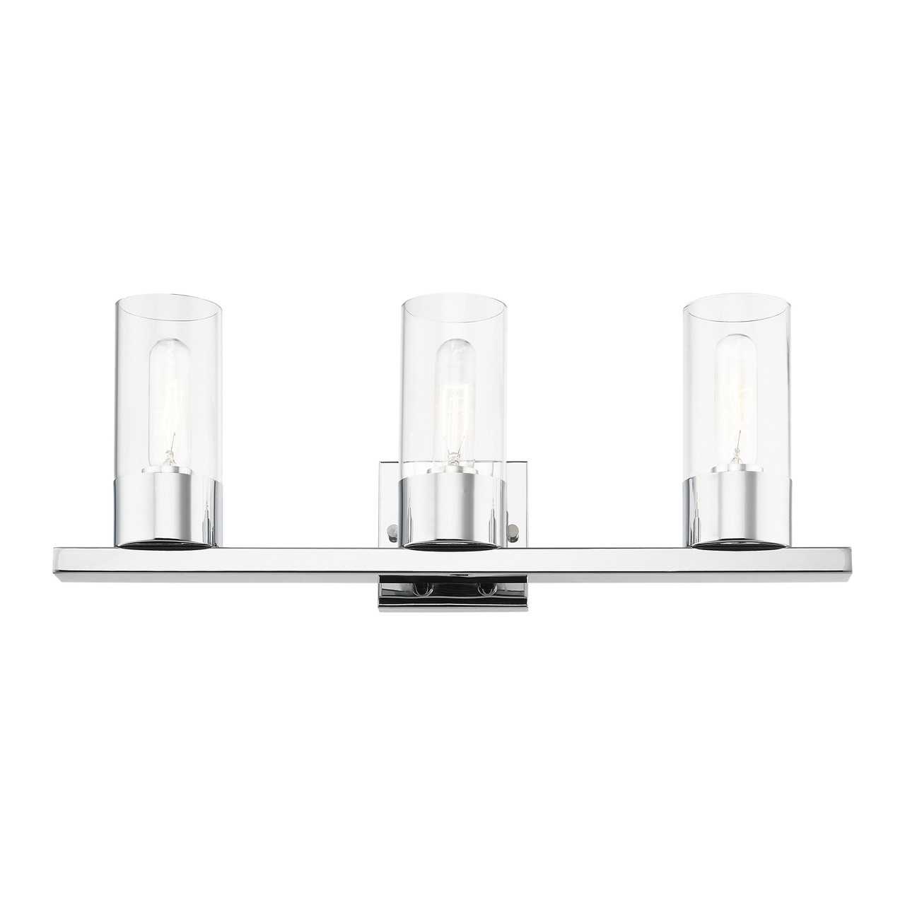 LIVEX LIGHTING 17313-05 3 Light Polished Chrome Vanity Sconce