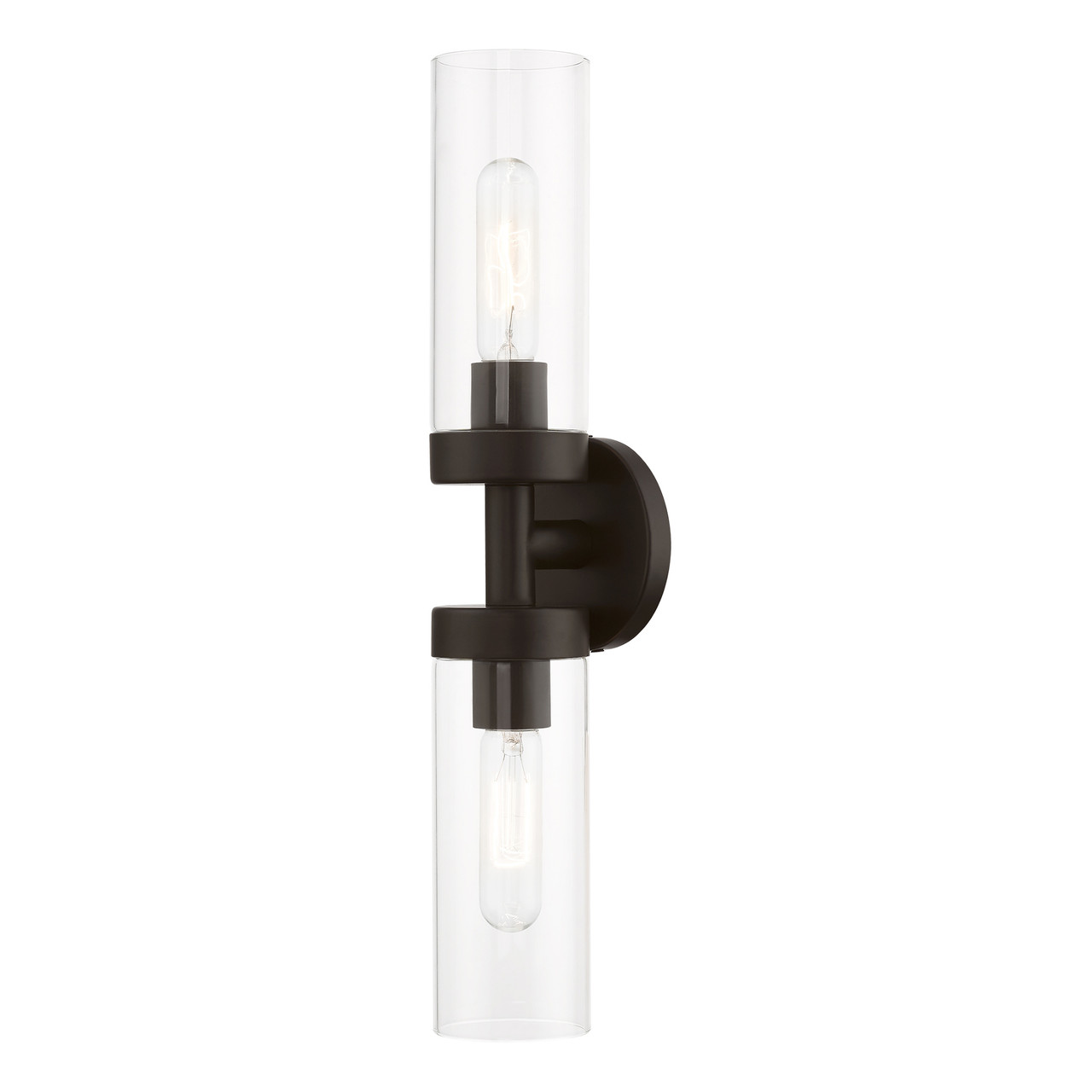 LIVEX LIGHTING 16172-07 2 Light Bronze ADA Vanity Sconce
