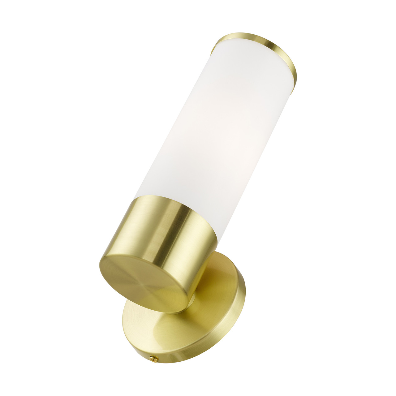 LIVEX LIGHTING 16561-12 1 Light Satin Brass ADA Single Sconce