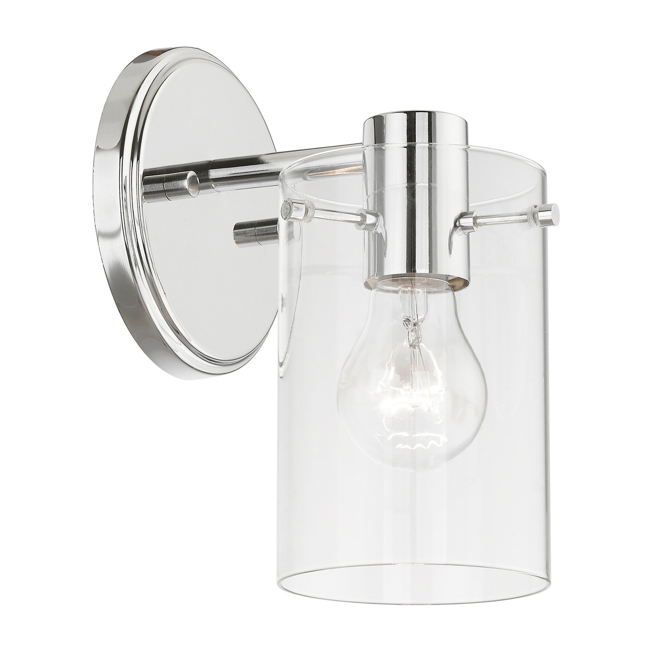 LIVEX LIGHTING 17231-05 1 Light Polished Chrome Single Sconce