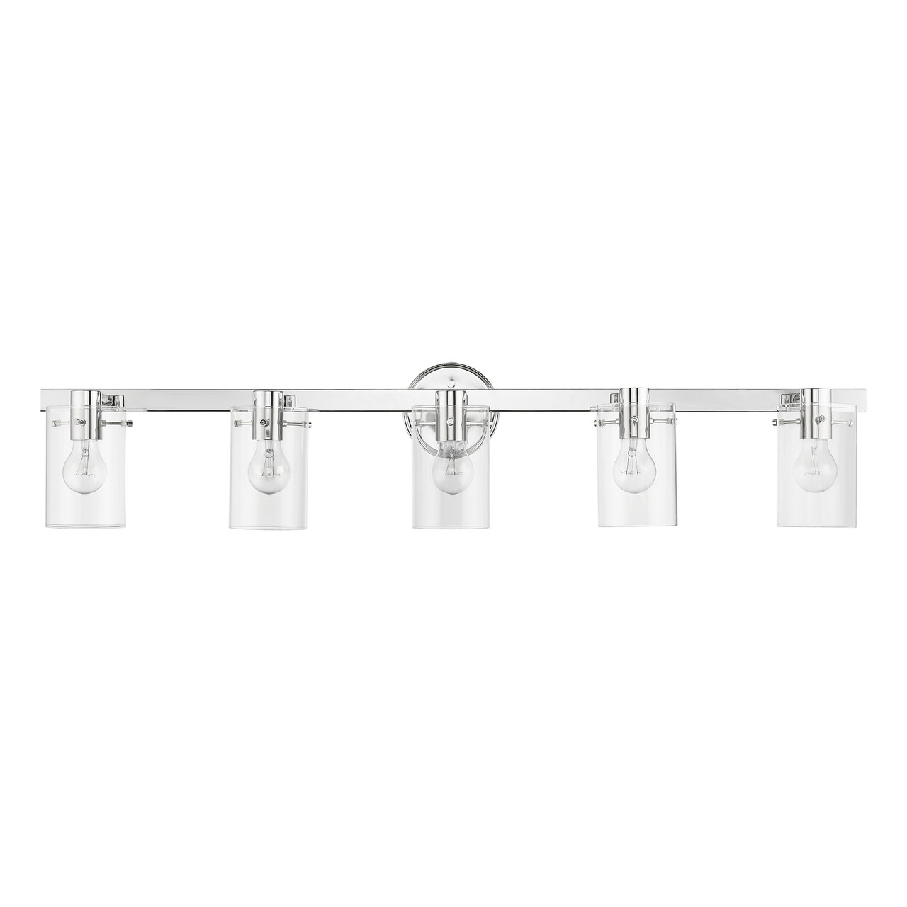 LIVEX LIGHTING 17235-05 5 Light Polished Chrome Vanity Sconce