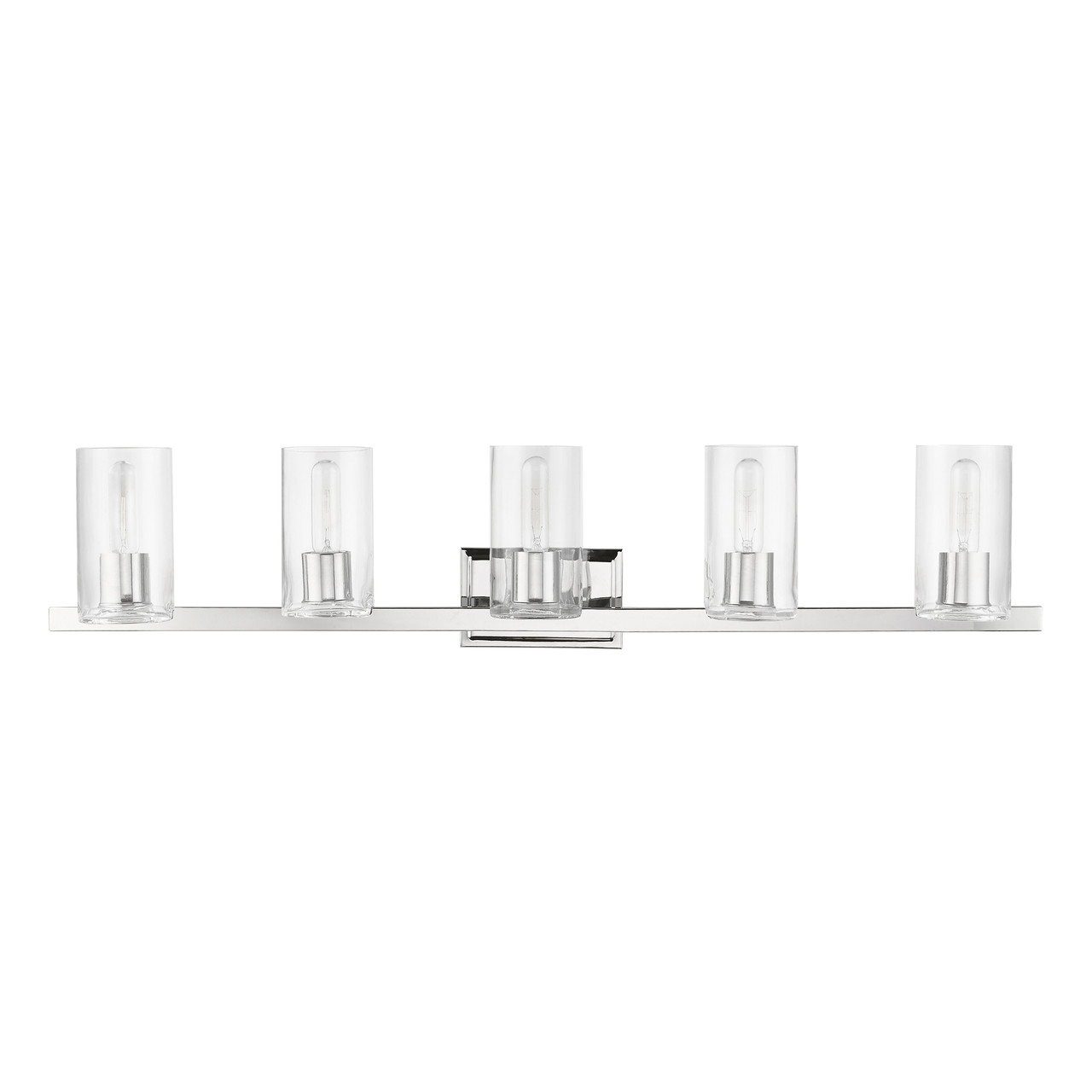 LIVEX LIGHTING 18035-05 5 Light Polished Chrome Vanity Sconce