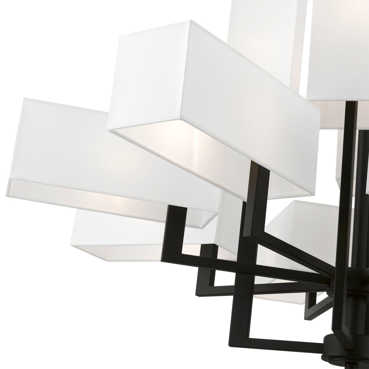 LIVEX LIGHTING 42679-04 12 Light Black Extra Large Foyer Chandelier