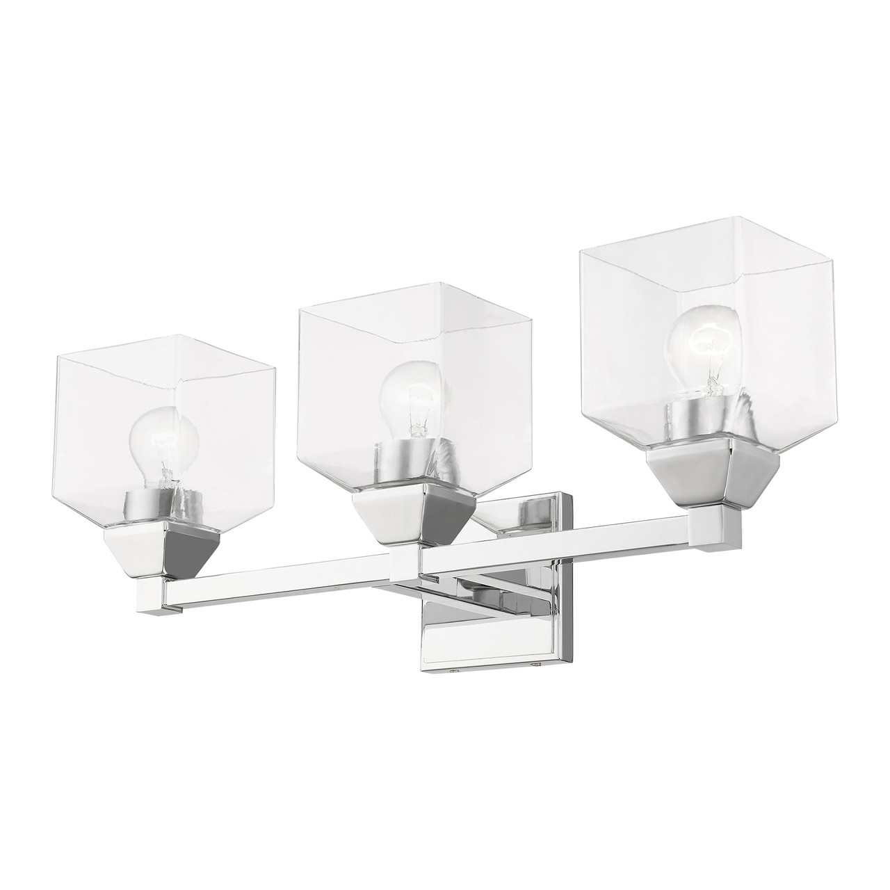 LIVEX LIGHTING 16773-05 3 Light Polished Chrome Vanity Sconce