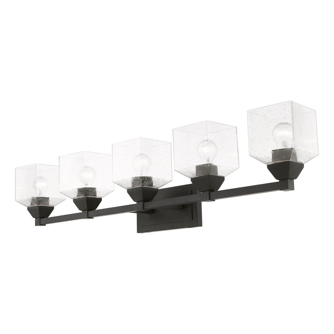 LIVEX LIGHTING 10385-04 5 Light Black Vanity Sconce