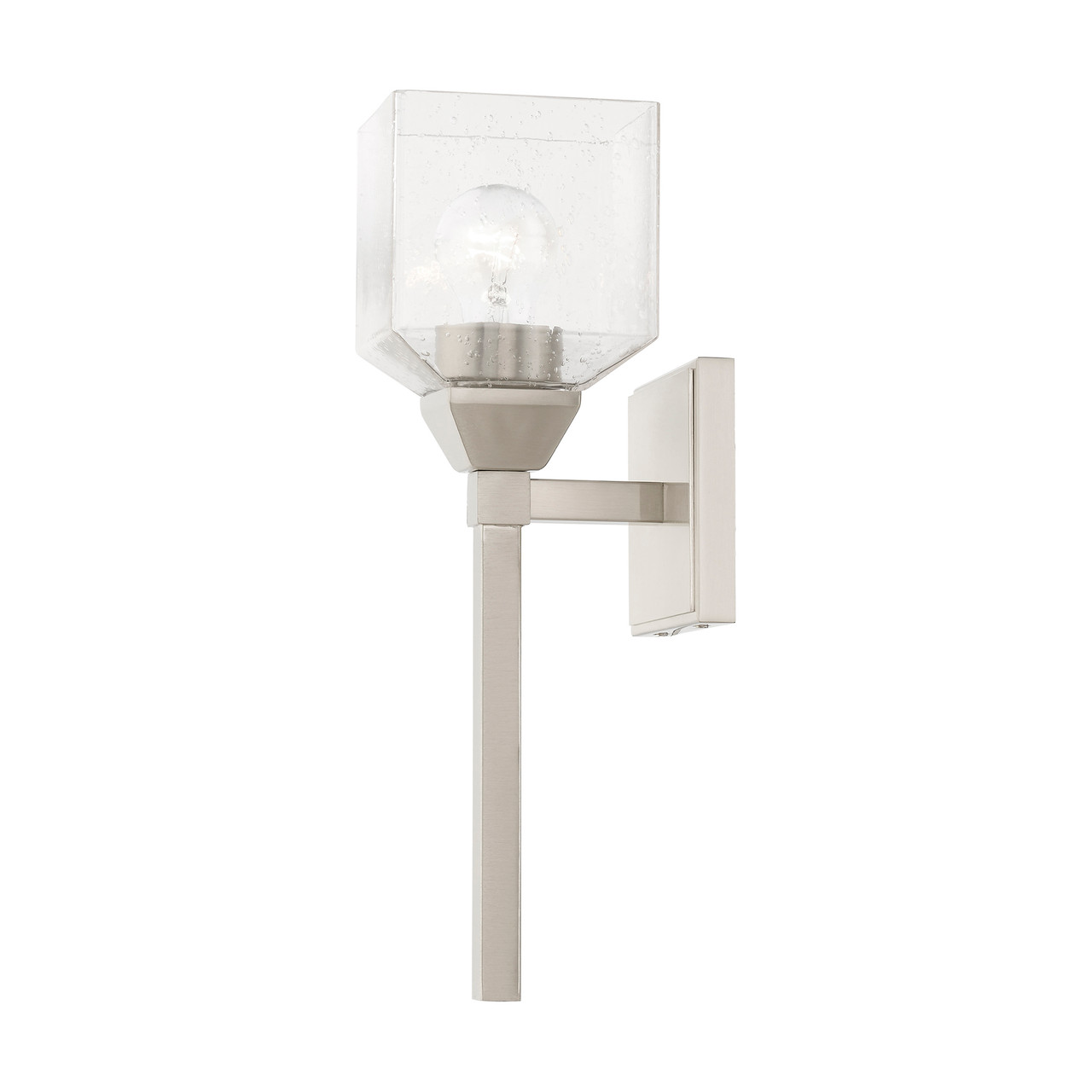 LIVEX LIGHTING 10389-91 1 Light Brushed Nickel Vanity Sconce