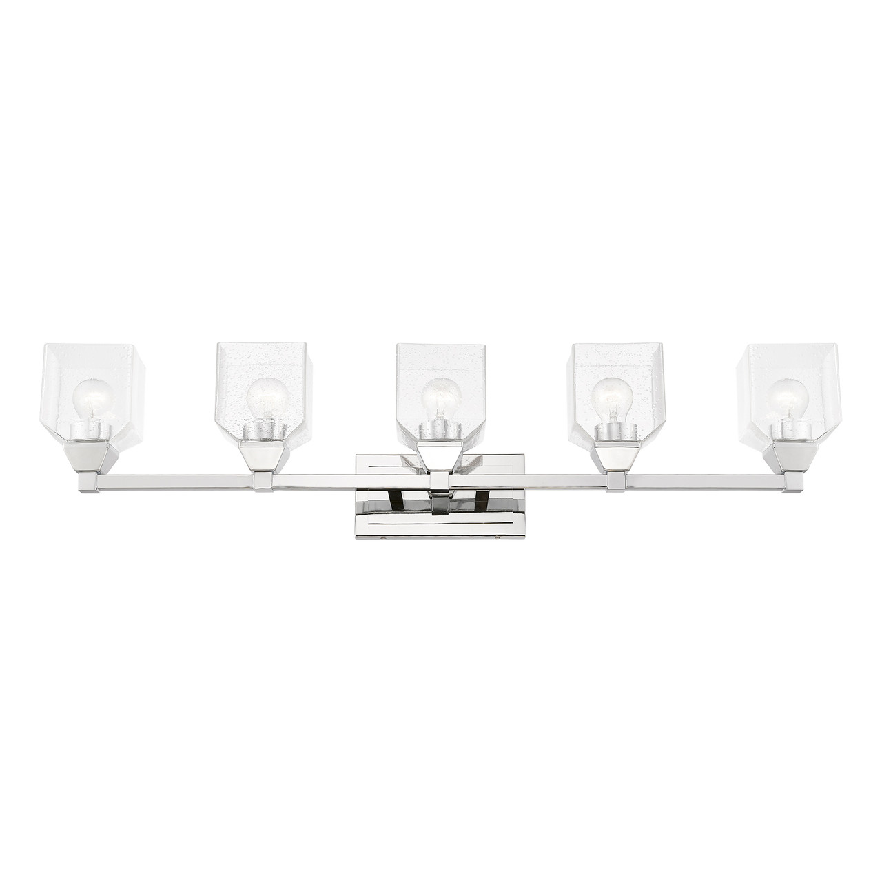 LIVEX LIGHTING 10385-05 5 Light Polished Chrome Vanity Sconce