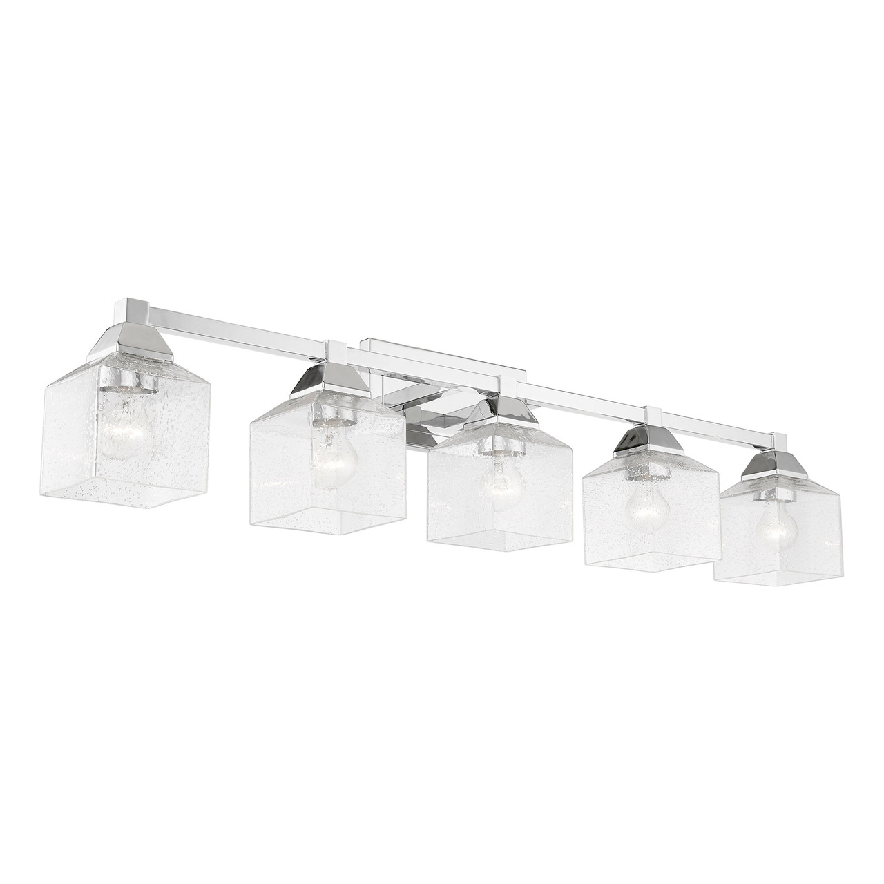 LIVEX LIGHTING 10385-05 5 Light Polished Chrome Vanity Sconce