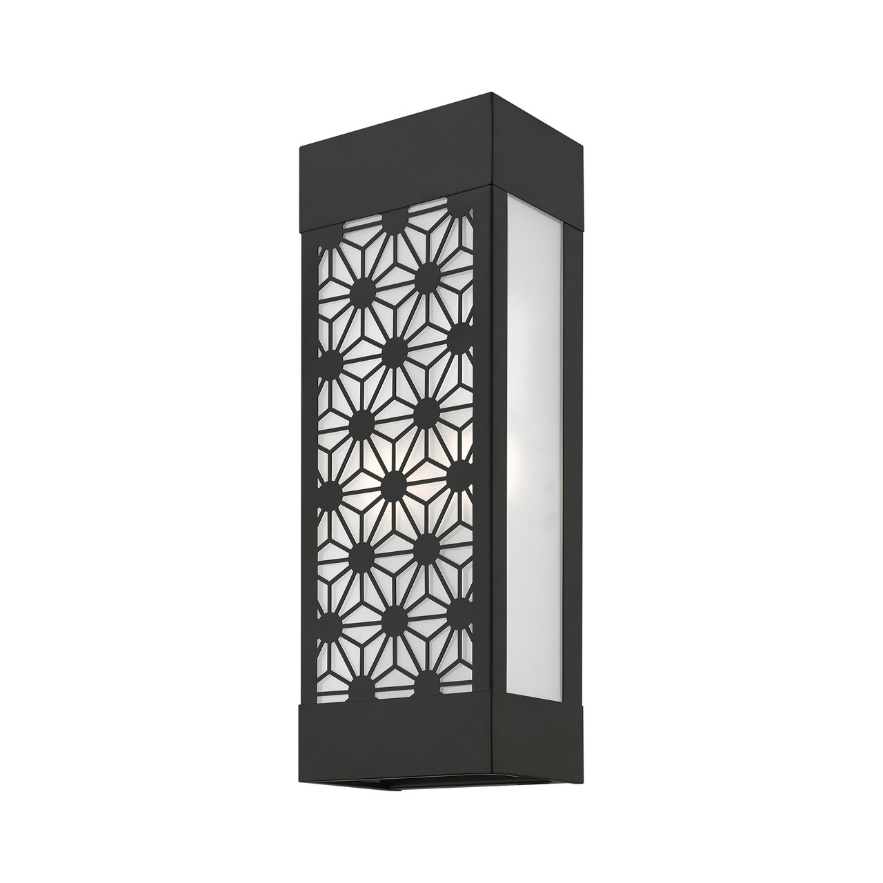 LIVEX LIGHTING 24322-04 2 Light Black Outdoor ADA Sconce