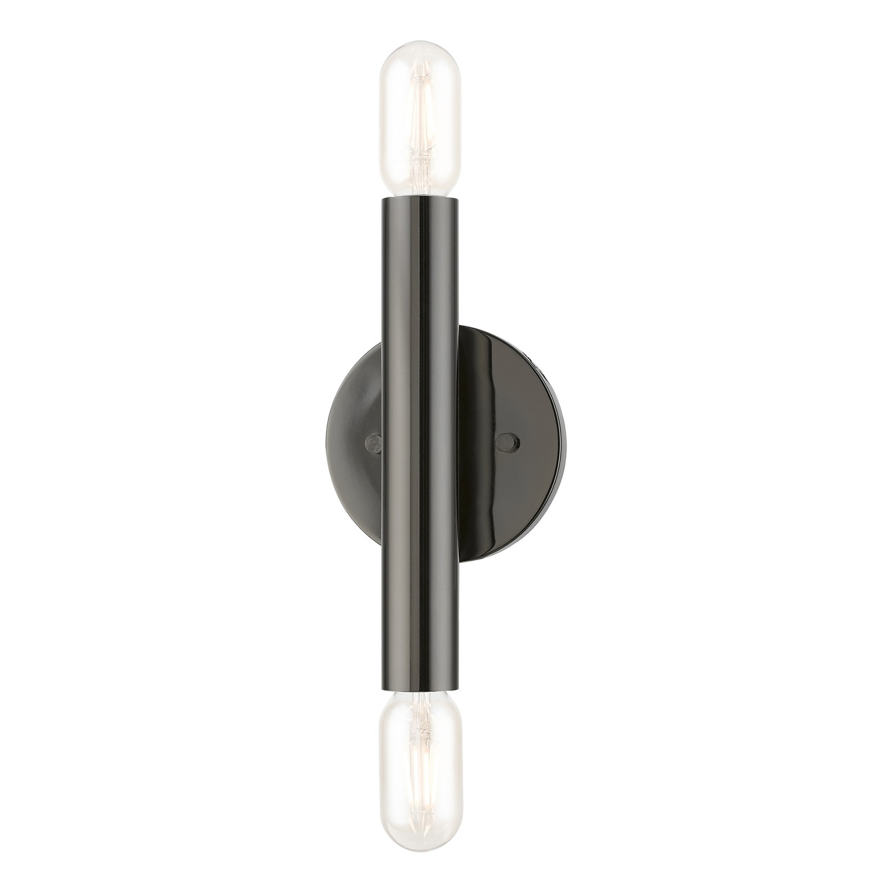 LIVEX LIGHTING 51132-46 2 Light Black Chrome ADA Sconce