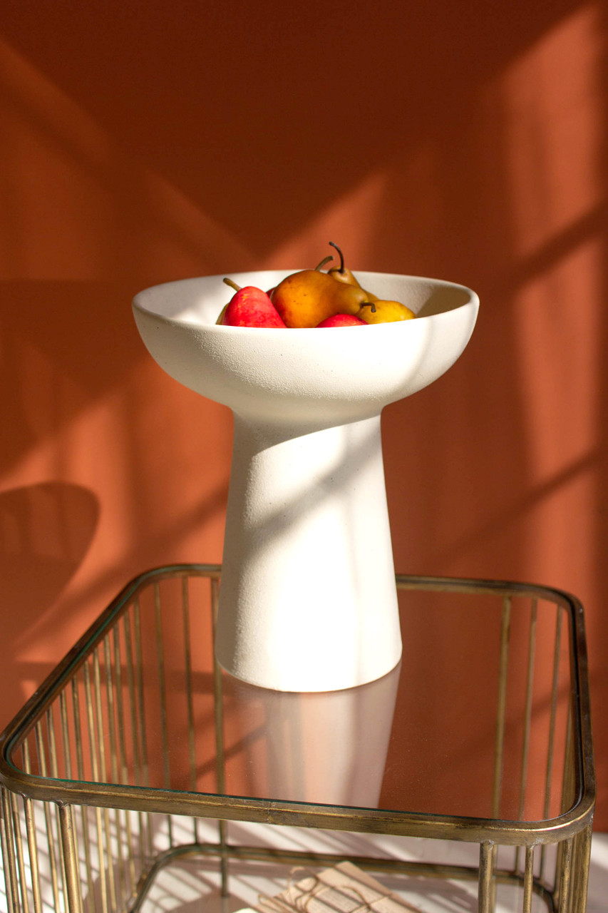 KALALOU CHN1230 CERAMIC COMPOTE - TALL