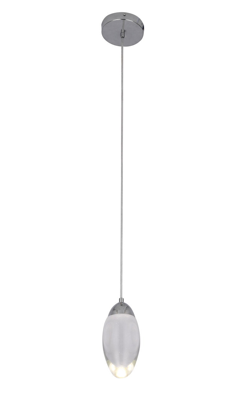 BETHEL INTERNATIONAL OCH04P7CH 8-Light LED Pendant, Chrome