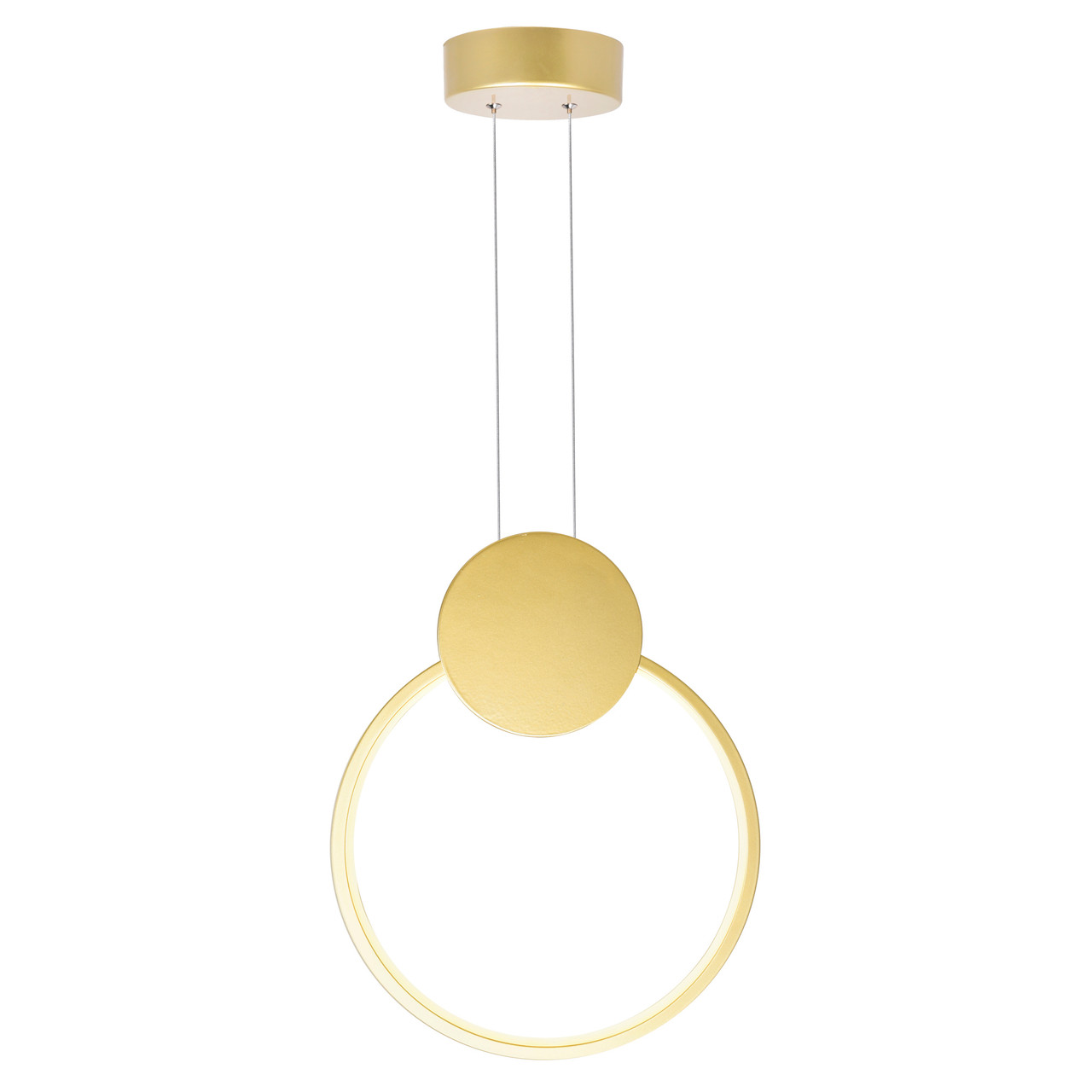 CWI LIGHTING 1297P10-1-602 Pulley 10 in LED Satin Gold Mini Pendant