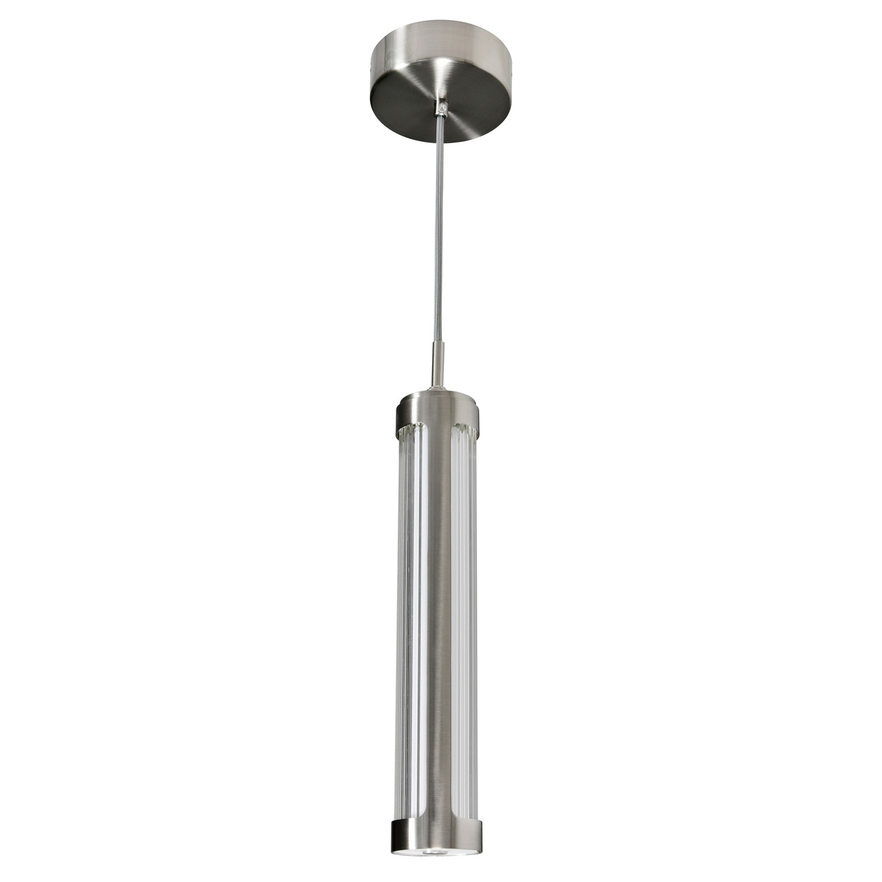 CWI LIGHTING 1343P3-606-C Neva 3 in LED Integrated Satin Nickel Chandelier