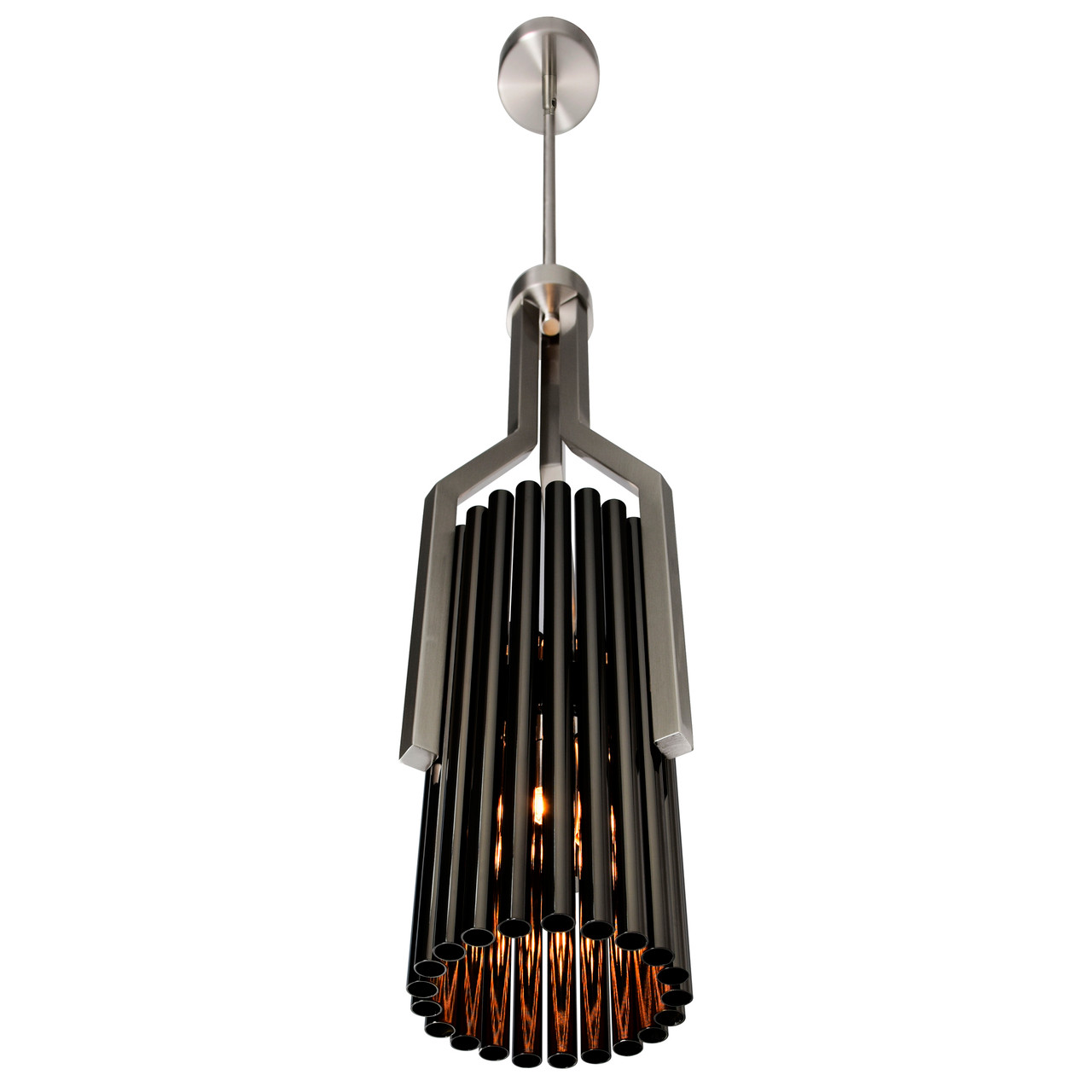 CWI LIGHTING 1583P8-6-612 Fermont 6 Light Stain Nickel and Pearl Black Mini Pendant