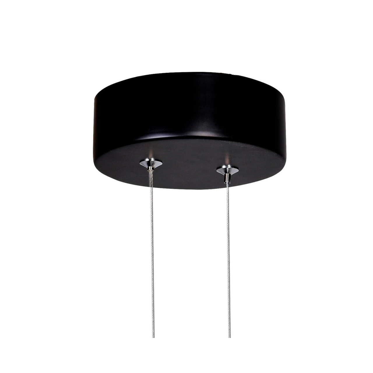 CWI LIGHTING 1297P8-1-101 Pulley 8 in LED Black Mini Pendant