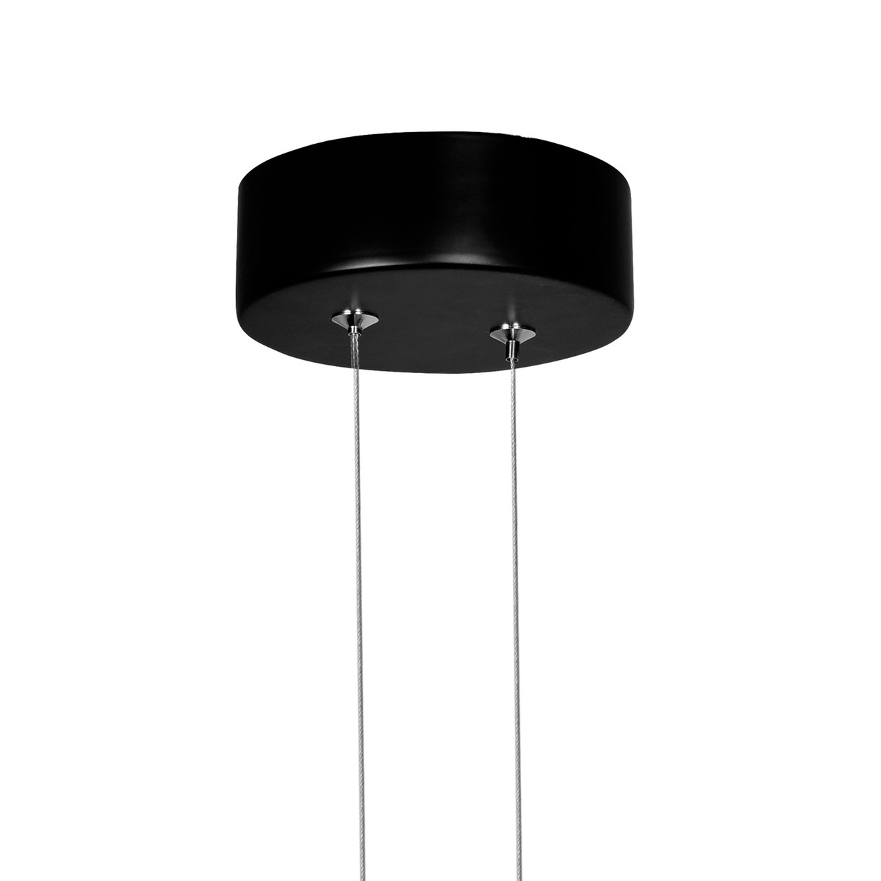 CWI LIGHTING 1297P8-1-101 Pulley 8 in LED Black Mini Pendant