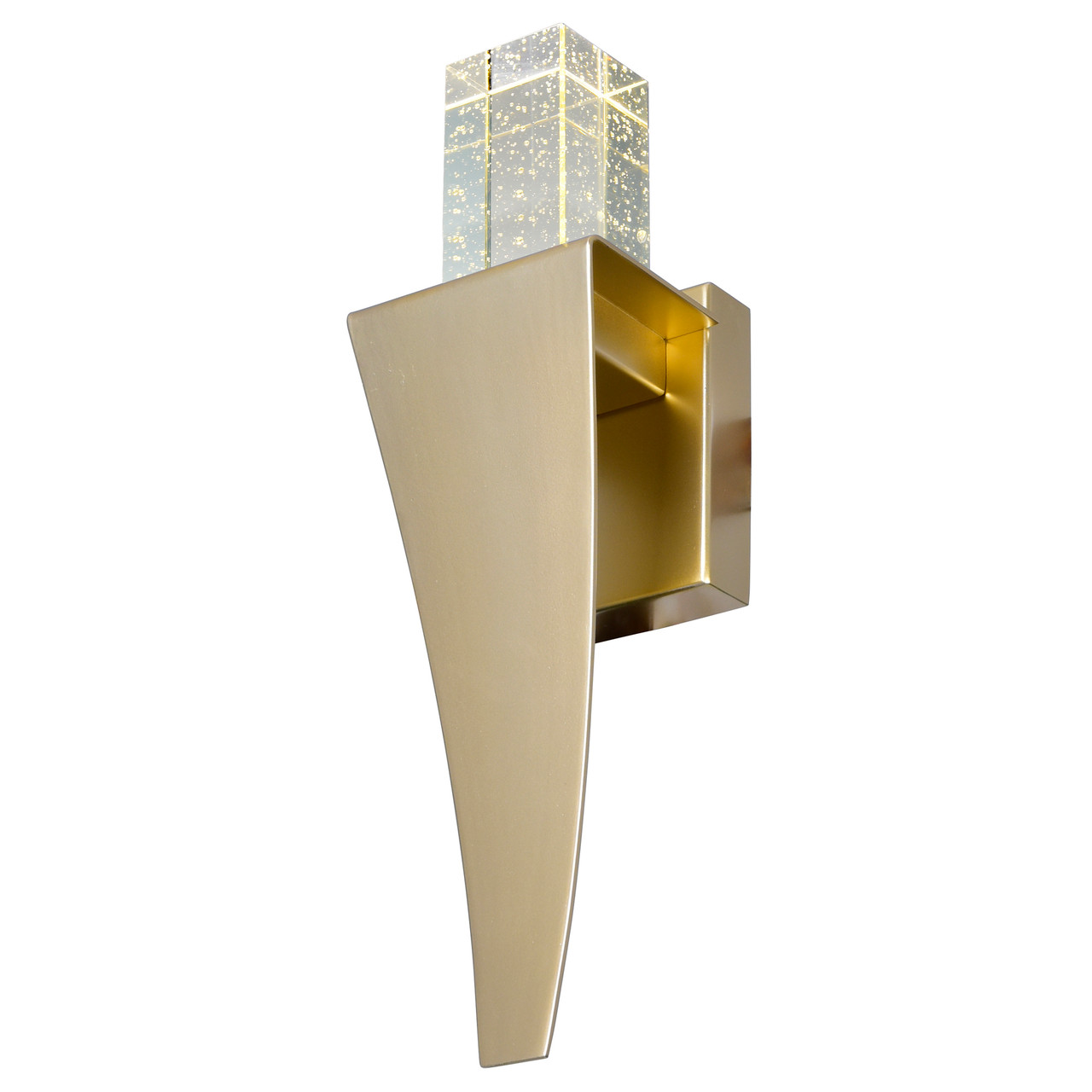 CWI LIGHTING 1502W5-1-602 Catania LED Integrated Satin Gold Wall Light