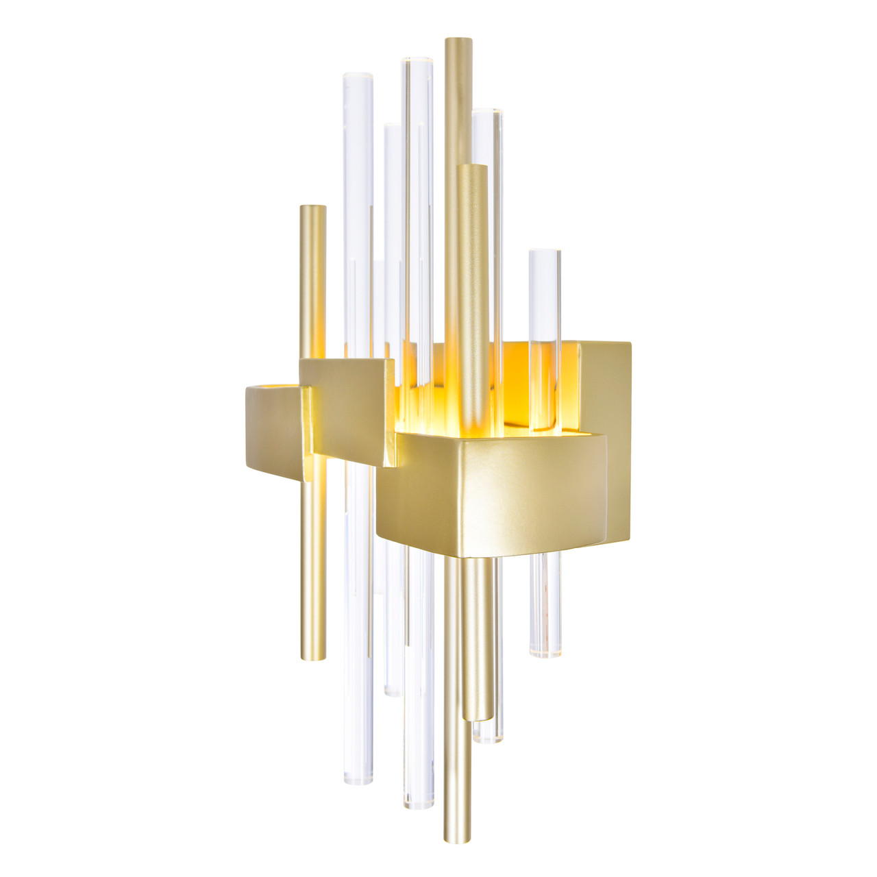 CWI LIGHTING 1245W7-1-602 Millipede 7 in LED Satin Gold Wall Sconce