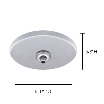 JESCO Lighting QAC-1C-RTCH Ceiling Mono & Multipoints, Chrome QAC-1C-RT-CH