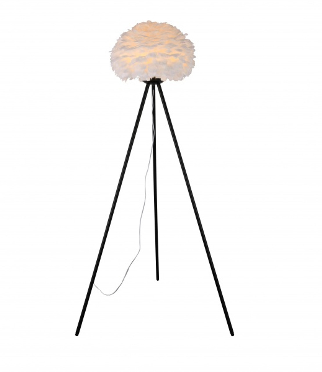 BETHEL INTERNATIONAL DLS23F17BW 1-Light Floor Lamp, Black