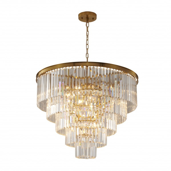 BETHEL INTERNATIONAL LA81C32BR 15-Light Chandelier, Gold