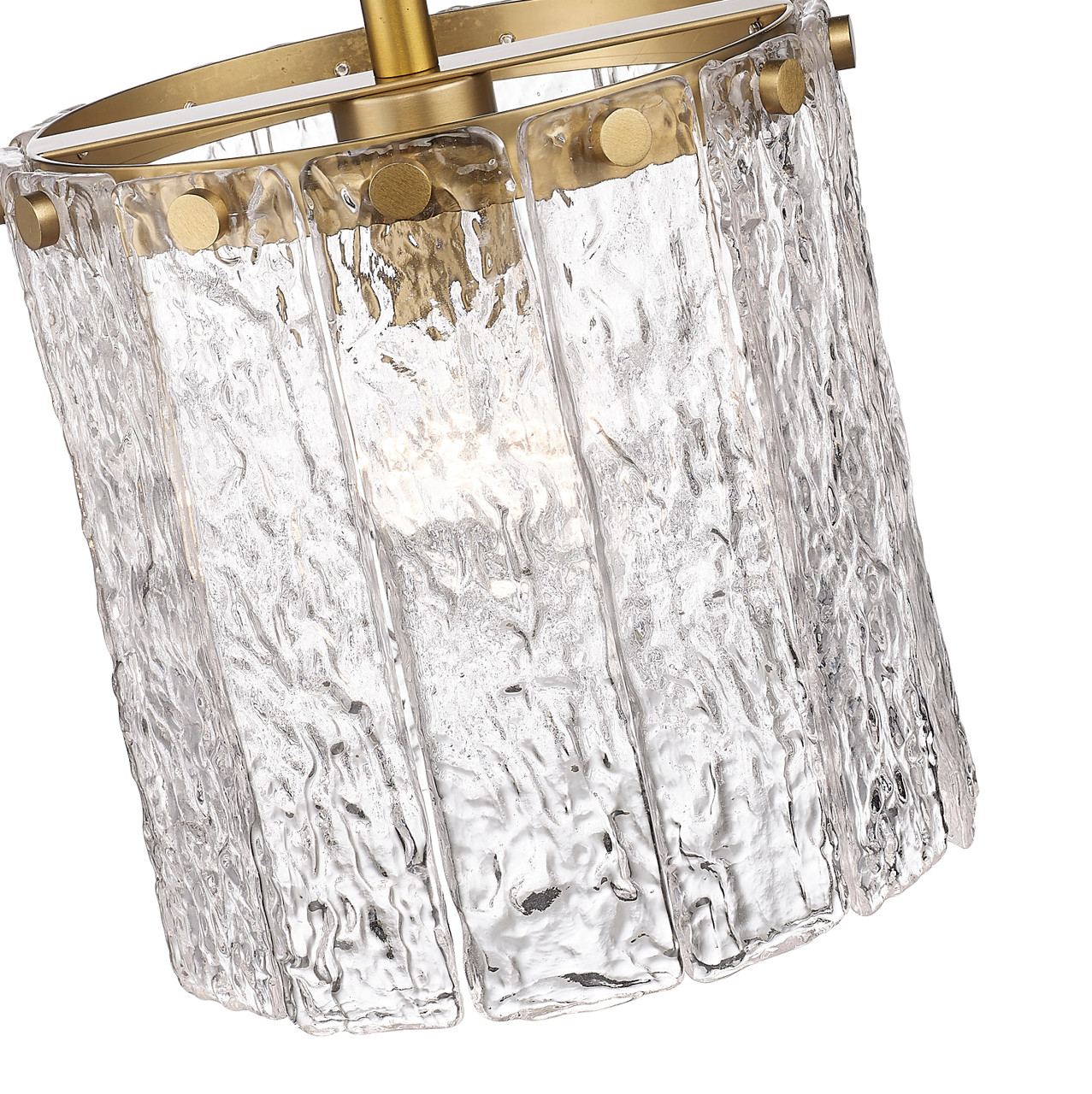 Z-LITE 1943P8-MGLD 1 Light Pendant, Modern Gold