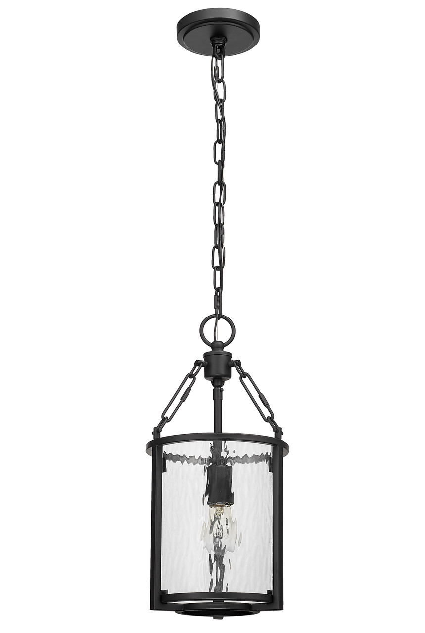 Z-LITE 346P8-MB 1 Light Pendant, Matte Black Z-LITE 346P8-MB 1 Light Pendant, Matte Black