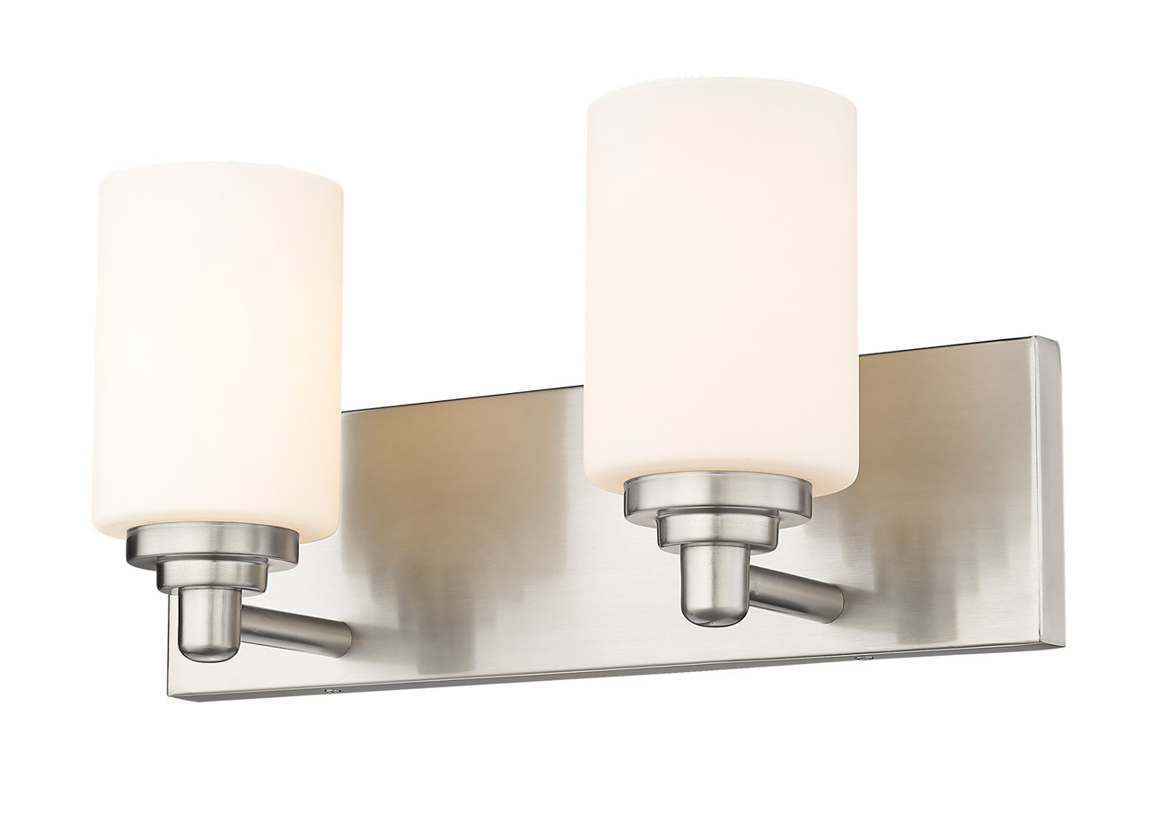 Z-LITE 485-2V-BN 2 Light Vanity, Brushed Nickel