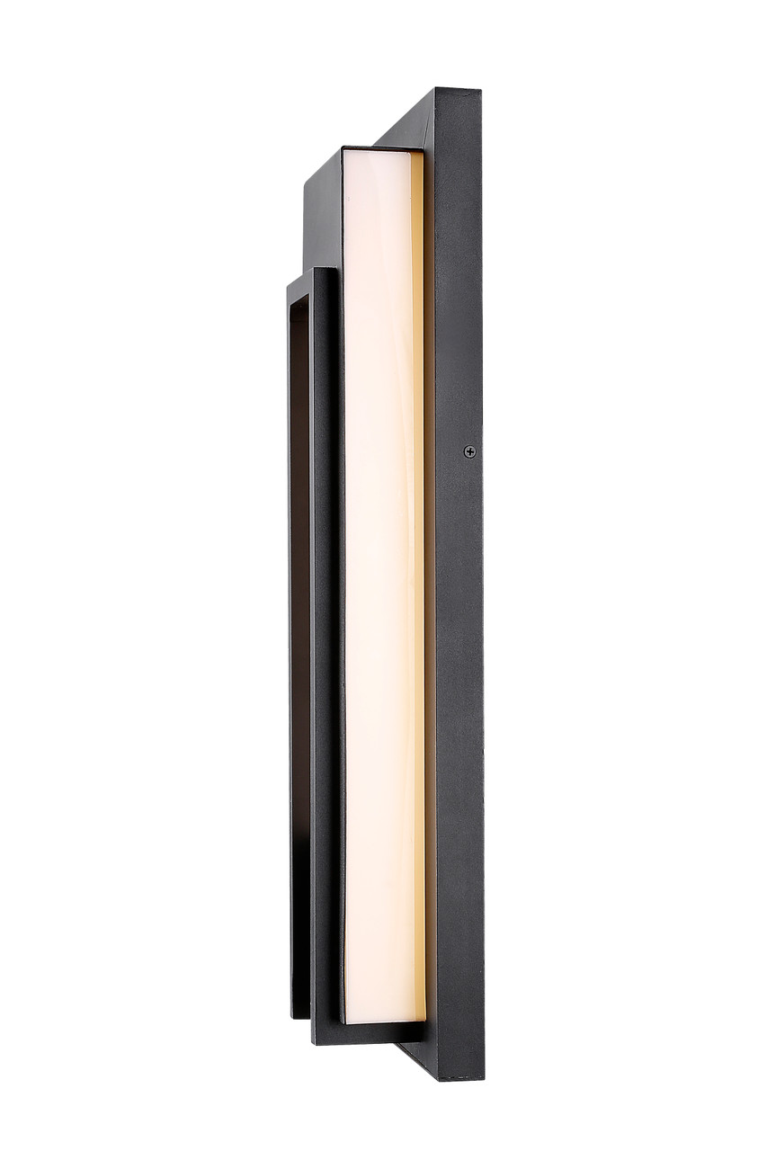 Z-LITE 520B-BK-LED 1 Light Outdoor Wall Sconce, Black