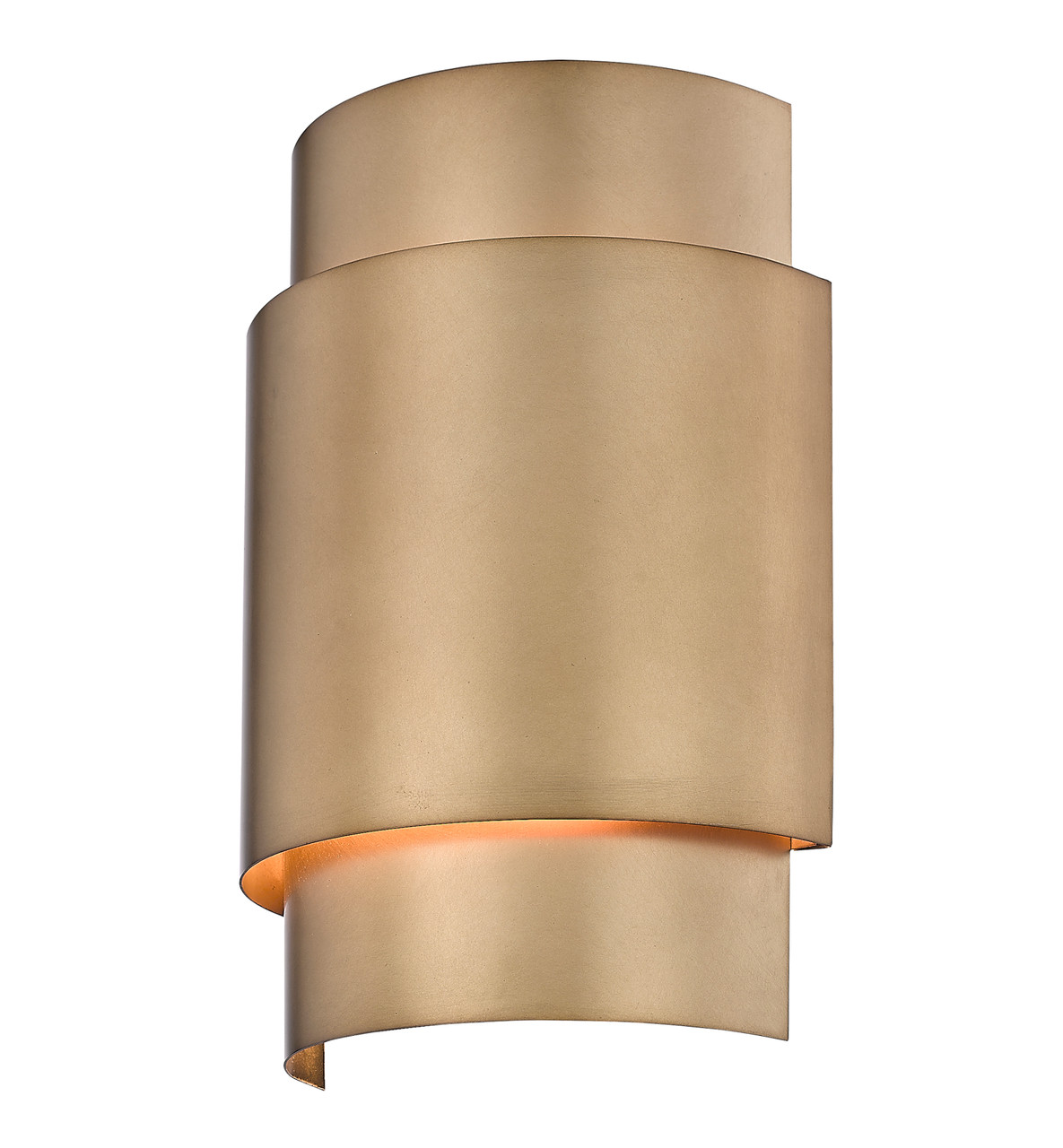 Z-LITE 739S-RB 2 Light Wall Sconce, Rubbed Brass