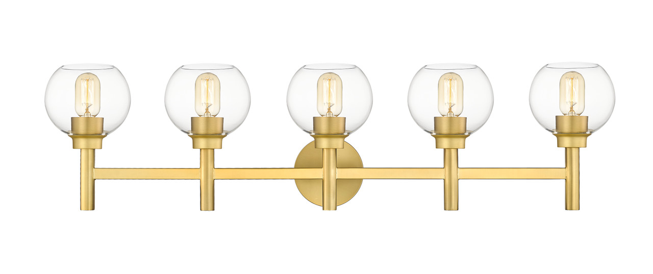 Z-LITE 7502-5V-BG 5 Light Vanity, Brushed Gold