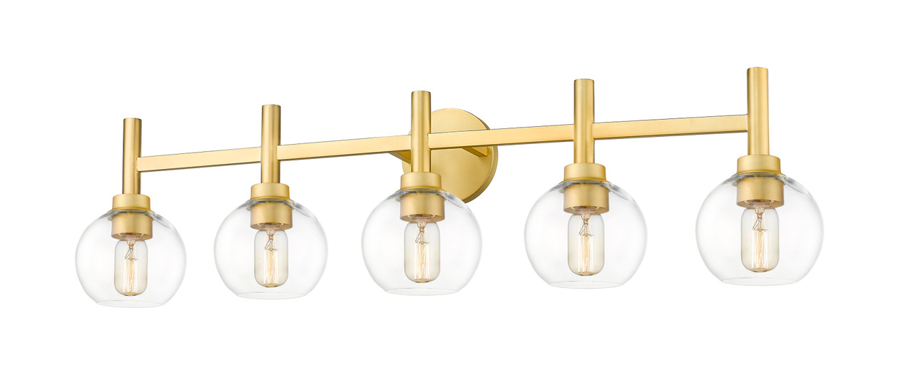 Z-LITE 7502-5V-BG 5 Light Vanity, Brushed Gold