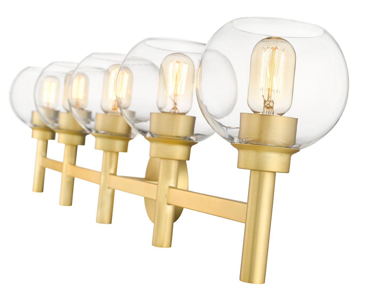 Z-LITE 7502-5V-BG 5 Light Vanity, Brushed Gold