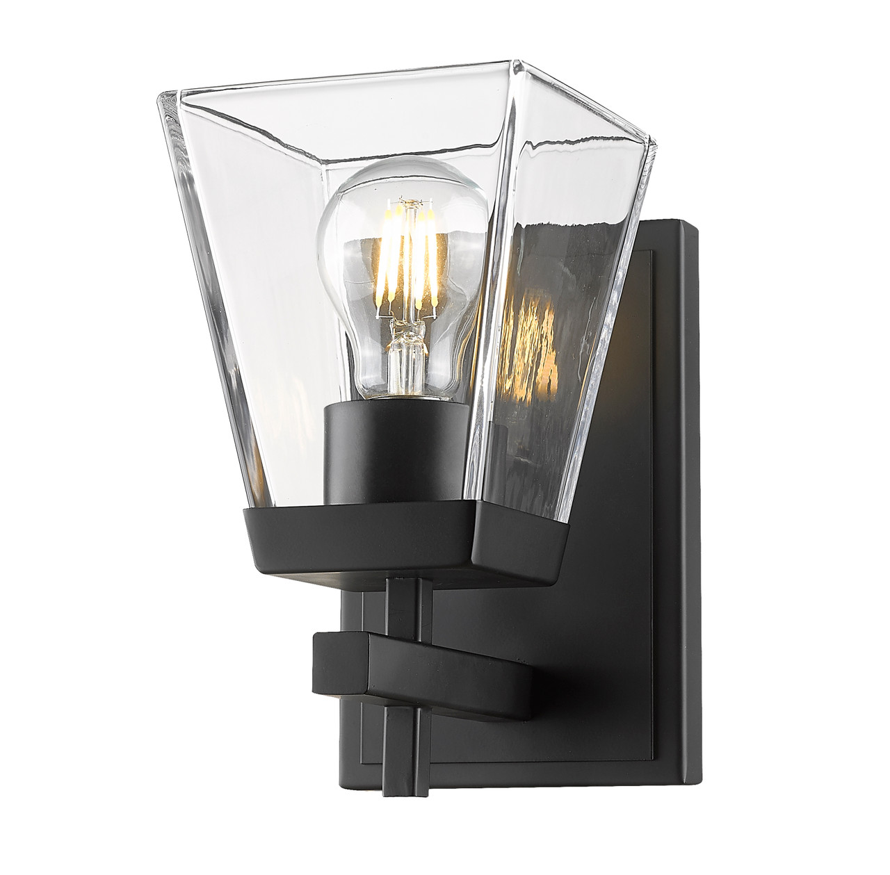 Z-LITE 819-1S-MB 1 Light Wall Sconce, Matte Black