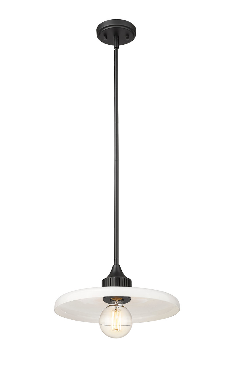 Z-LITE 820P14-MB 1 Light Pendant, Matte Black