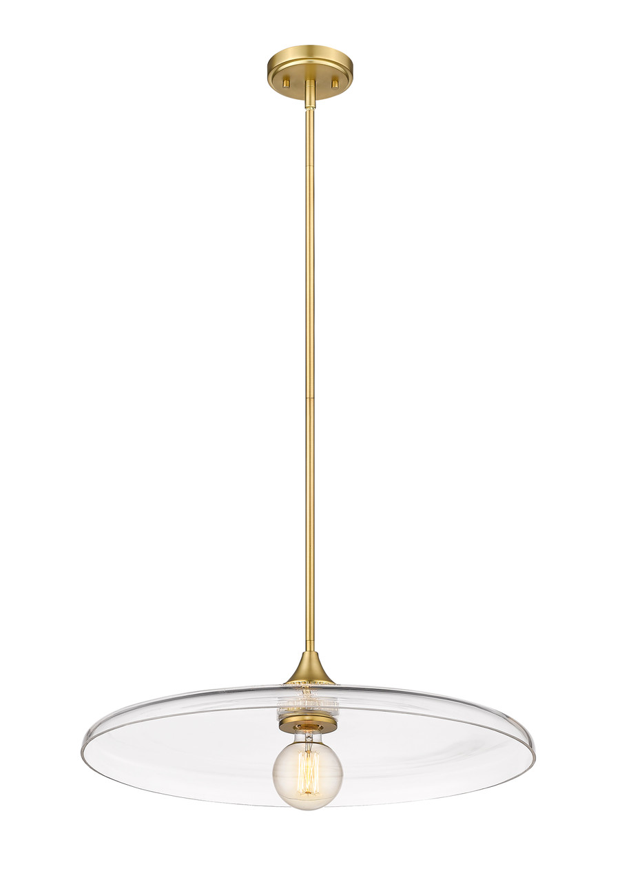 Z-LITE 821P24-OBR 1 Light Pendant, Olde Brass