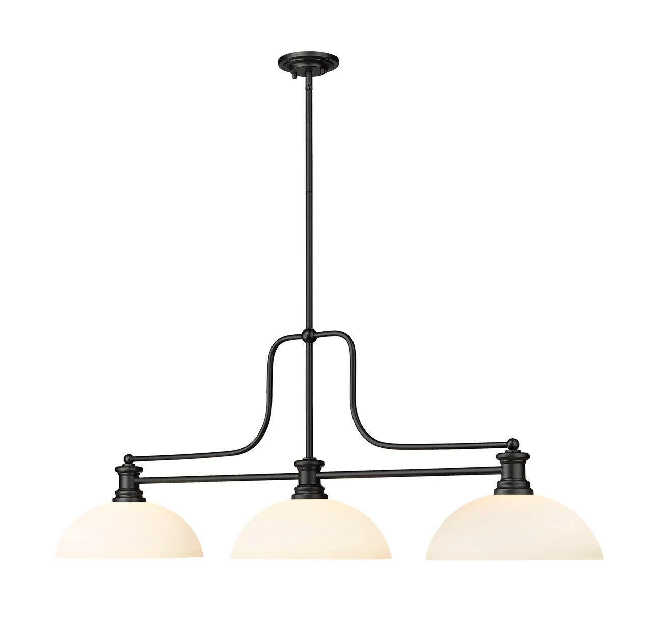 Z-LITE 725-3MB-DMO14 3 Light Billiard, Matte Black