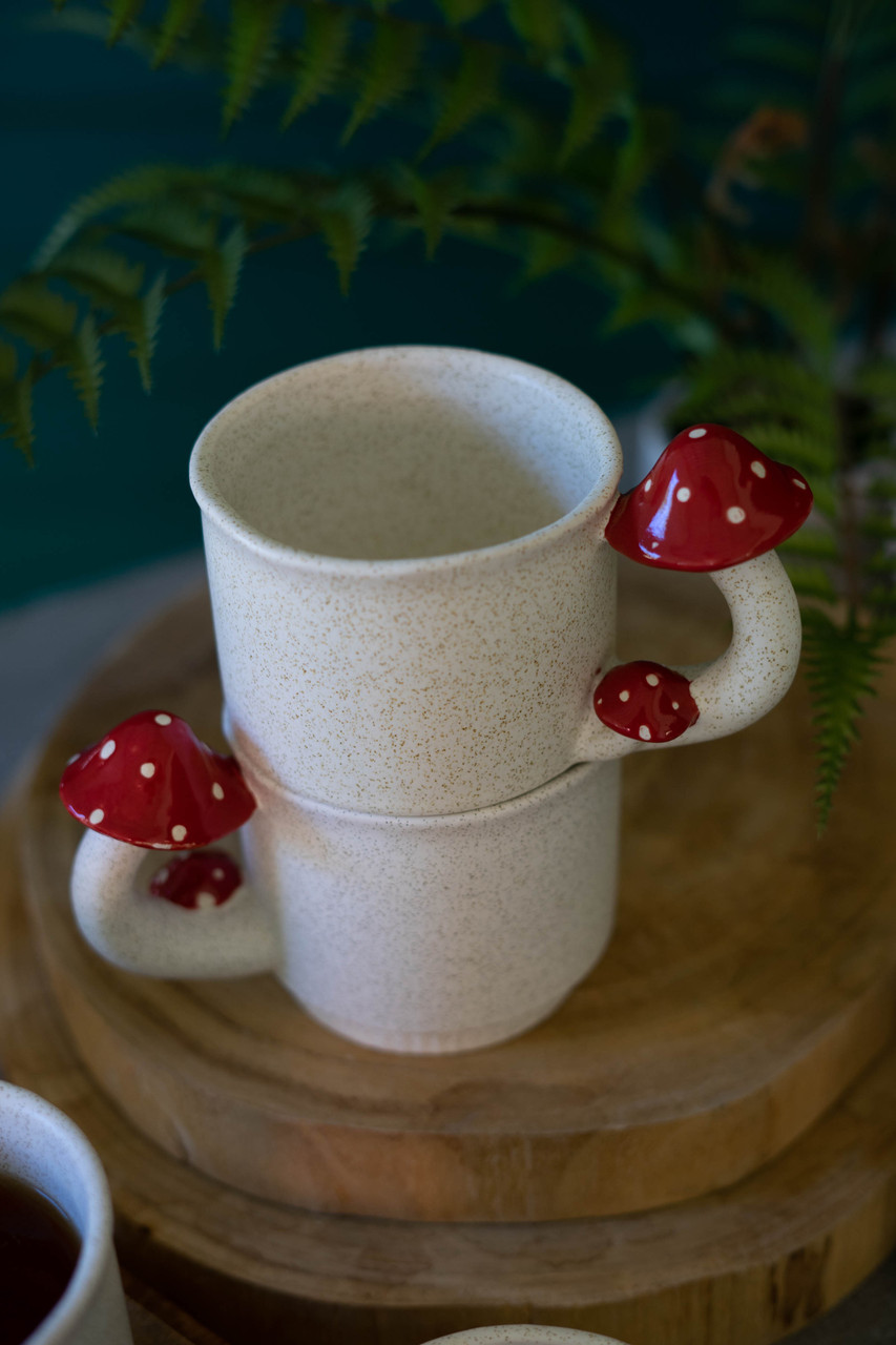 KALALOU CDV2240 Ceramic Mug - Mushroom