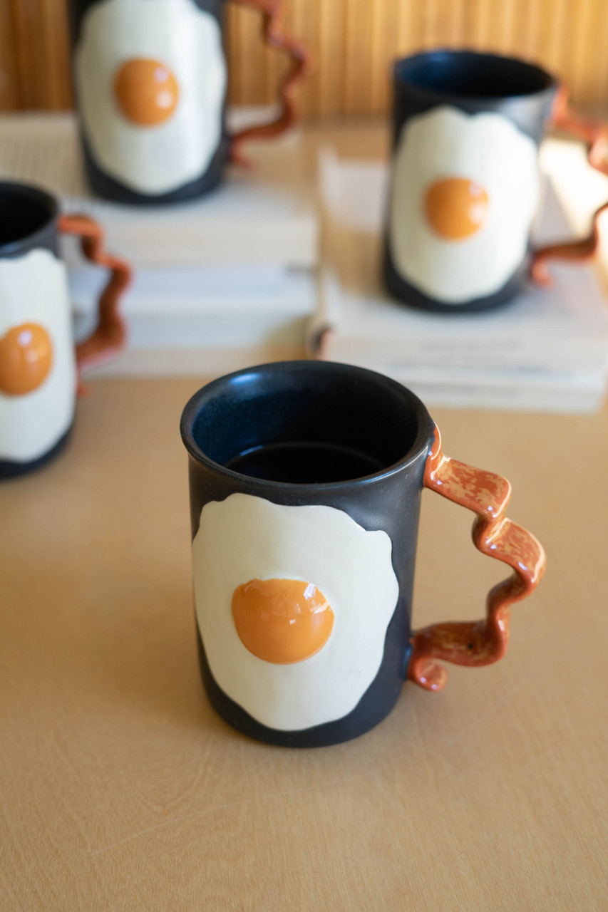 KALALOU CDV2241 Ceramic Mug - Bacon An Eggs