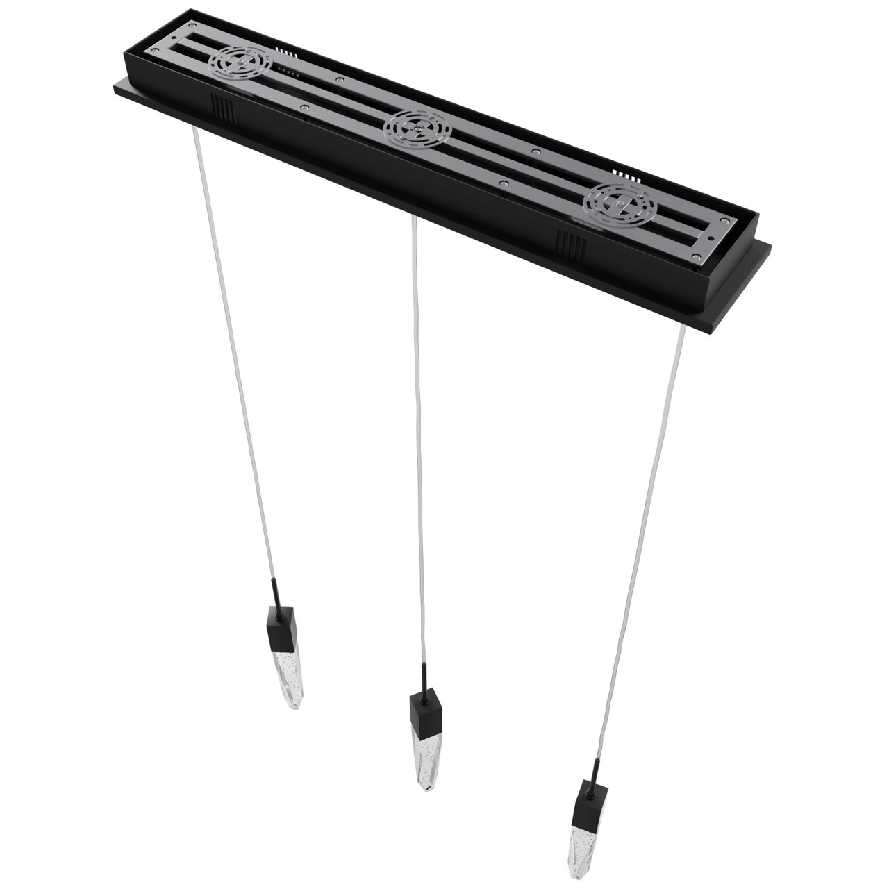 AVENUE LIGHTING HF1900-3-AP-BK 3-Light FLUSH MOUNT PENDANTS, BLACK