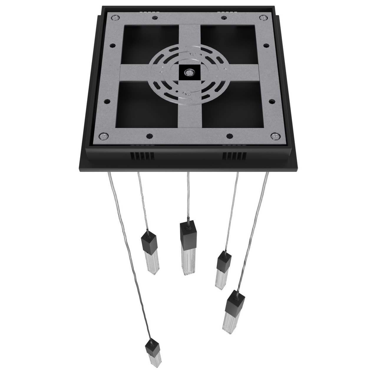 AVENUE LIGHTING HF1900-5-BOA-BK 5-Light FLUSH MOUNT PENDANTS, BLACK