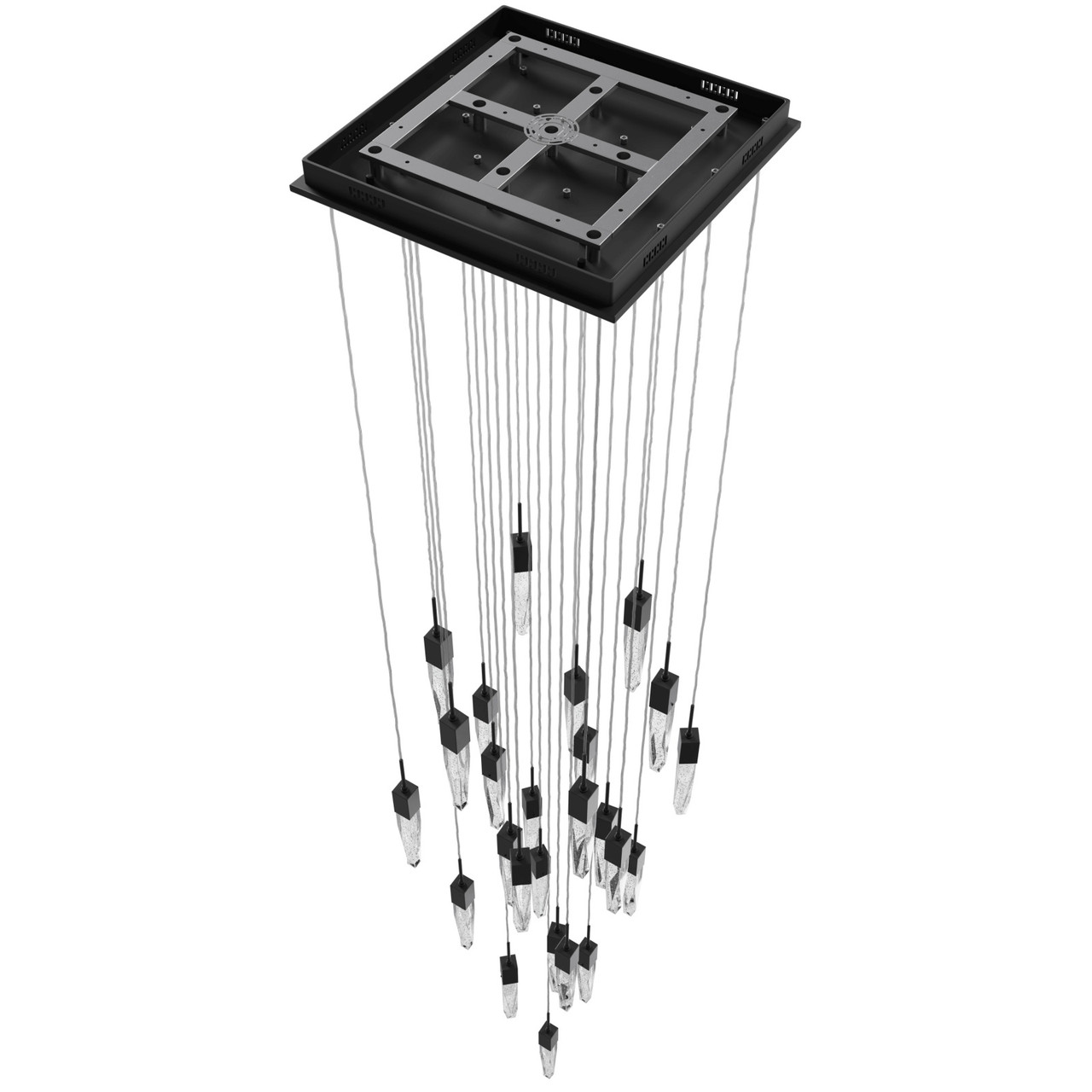 AVENUE LIGHTING HF1904-25-AP-BK 25-Light FLUSH MOUNT PENDANTS, BLACK