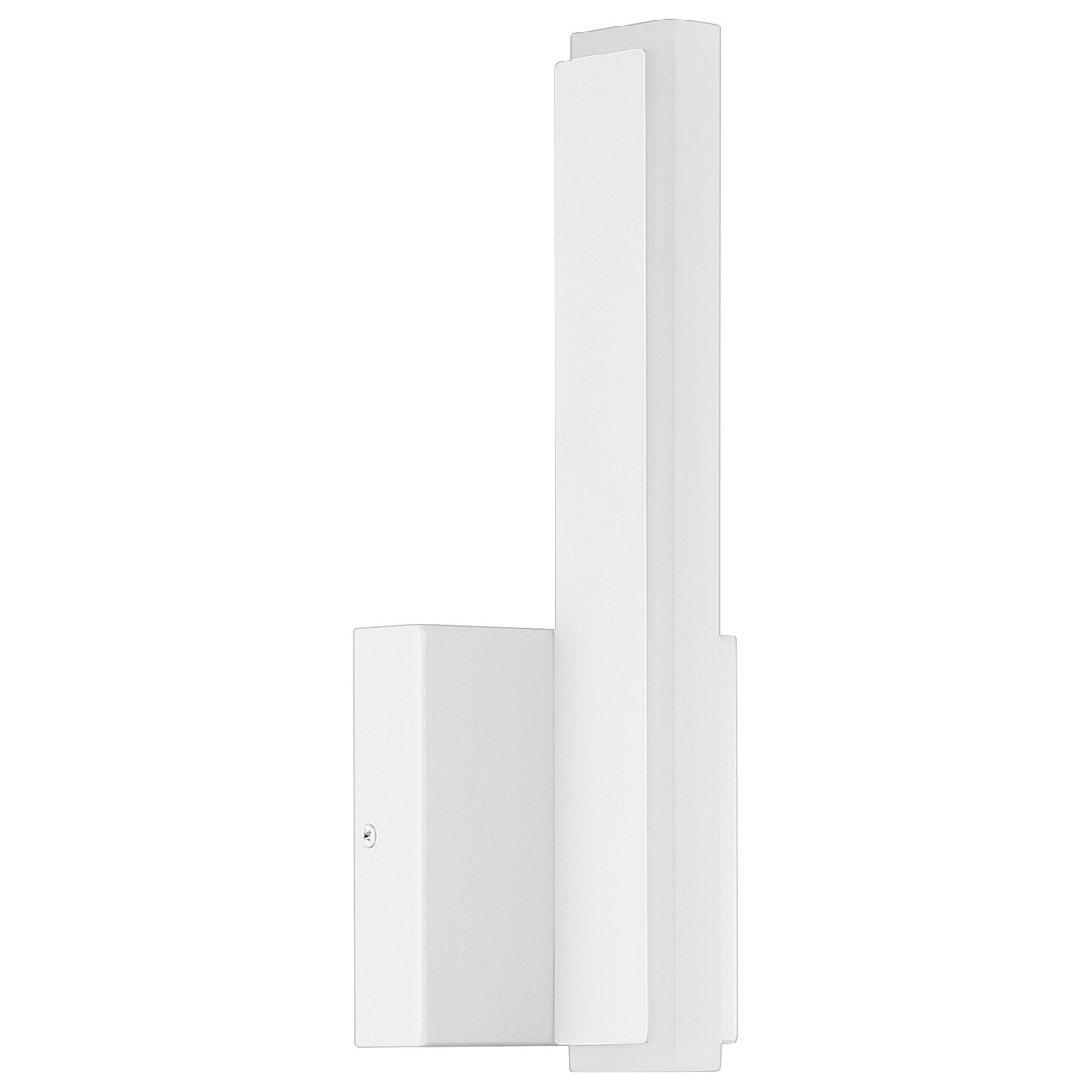 ACCESS LIGHTING 63161LEDD-MWH/ACR 1-Light Dual Voltage LED Wall Sconce, Matte White