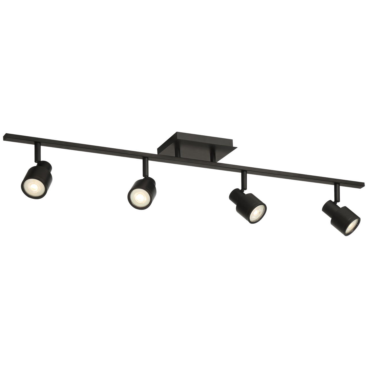 ACCESS LIGHTING 63074LEDDLP-MBL 4-Light 4 Light Adjustable LED Track, Matte Black