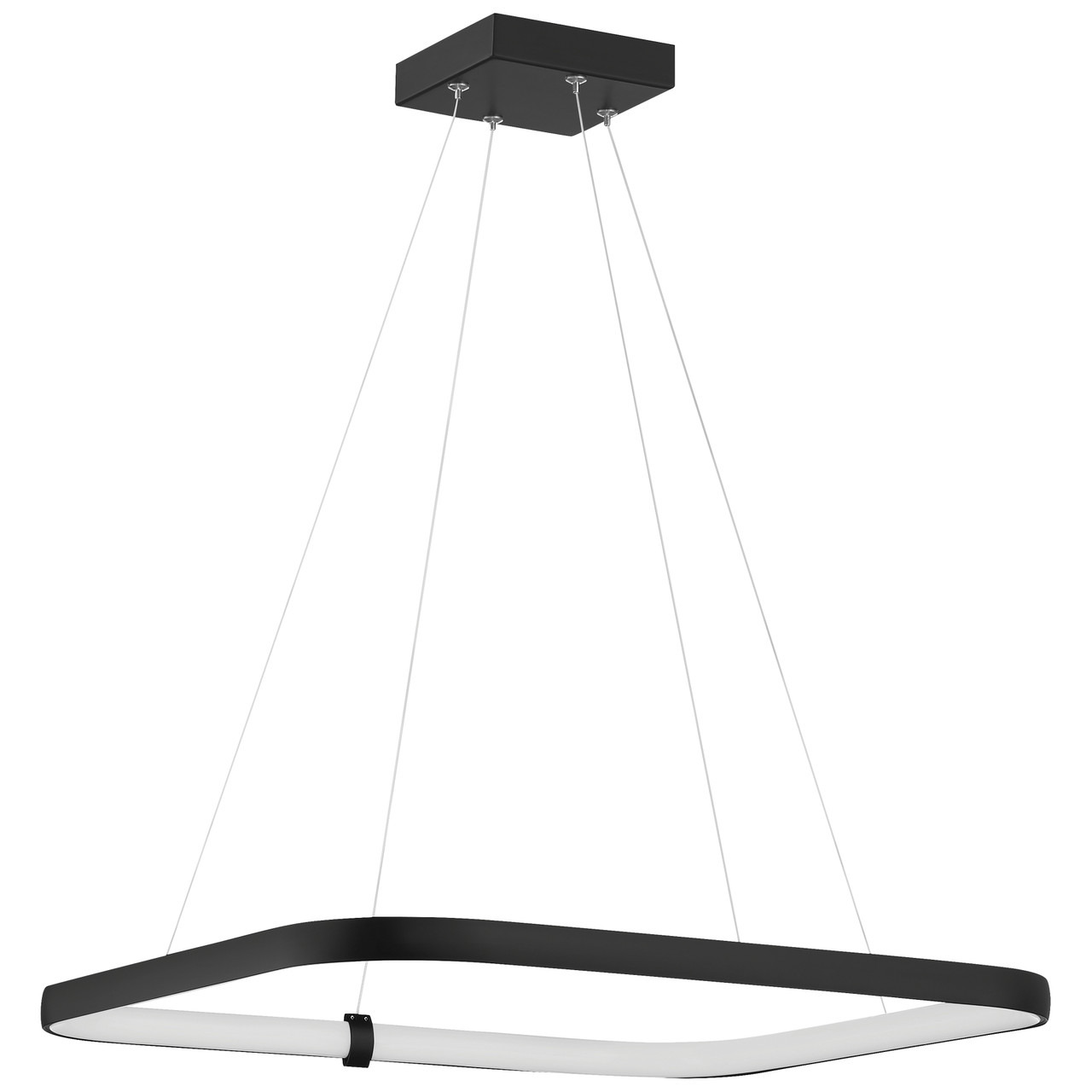 ACCESS LIGHTING 50946LEDD-MBL/ACR 1-Light Dual Voltage LED Pendant, Matte Black